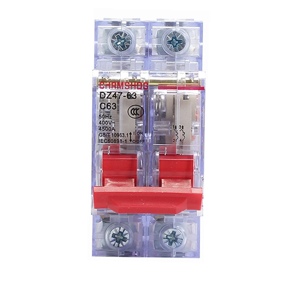 Efficient Breaker for Overcurrent Protection DC Circuit Breaker 500V 2 Pole Double 2P MCB Solar PV1016202532405063 Amp