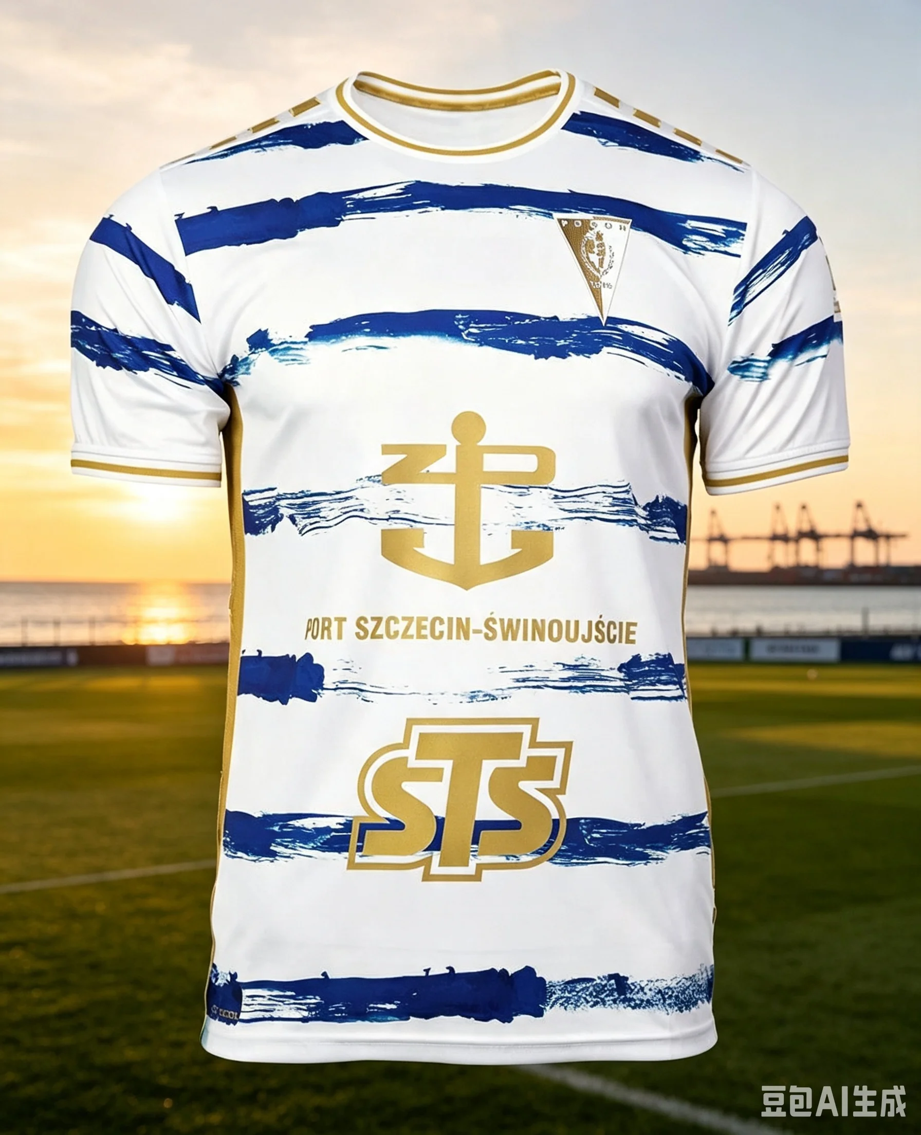 27/26 New Arrivals Poland Pogoń Szczecin Football Jersey Breathable Polish Mens TShirt 3D KID Sports Family Fans Footy Jersey
