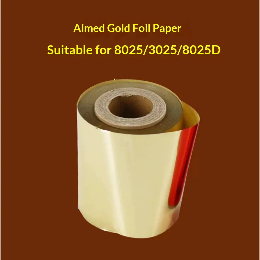 Colored Aluminum Hot Stamping Foil Roll Gold Silver Black Red Blue Fit Aimeidu 8025 3025 8025D Hot Stamping Machine