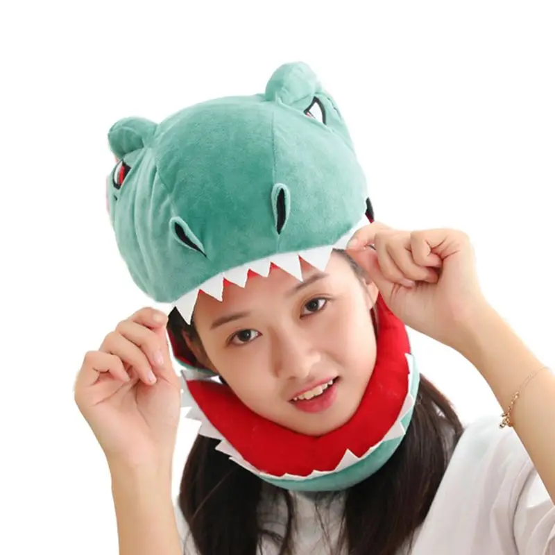 Masker Topi Dinosaurus Kartun Lucu Jepang Cosplay Pesta Halloween Anak-anak Dewasa Akses Dropship