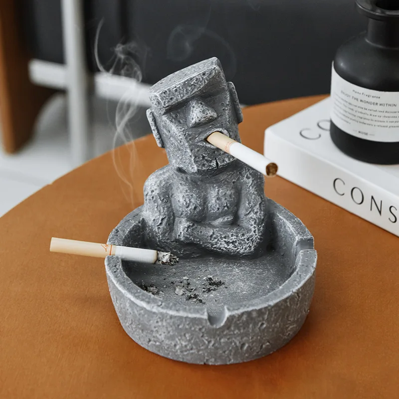 

Creative Cute Weird Guy Cigar Ashtray Decoration Desktop Organiser Personalized Office Ashtray Collectible Jewelry Tray for home