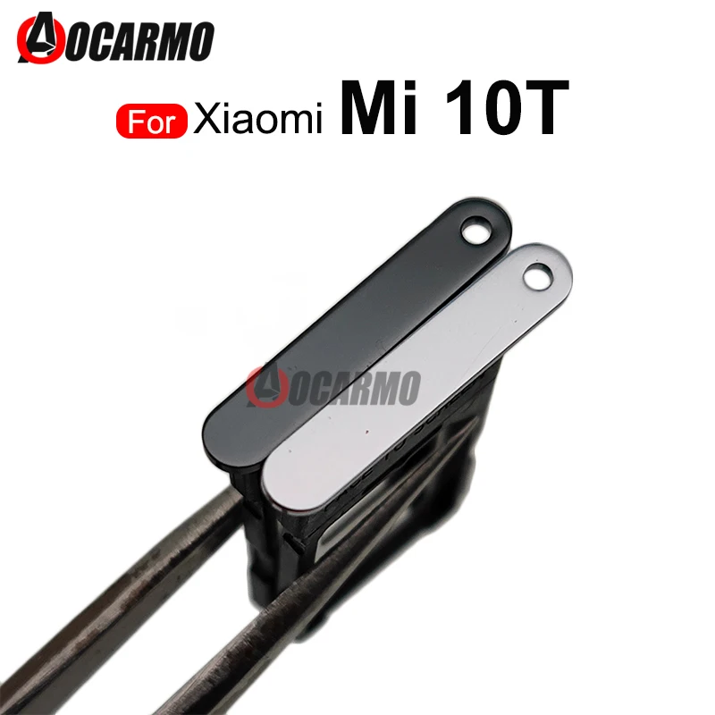 

Black Silver Sim Card SIM Tray Slot For Xiaomi 10T Mi 10t Replacement Parts