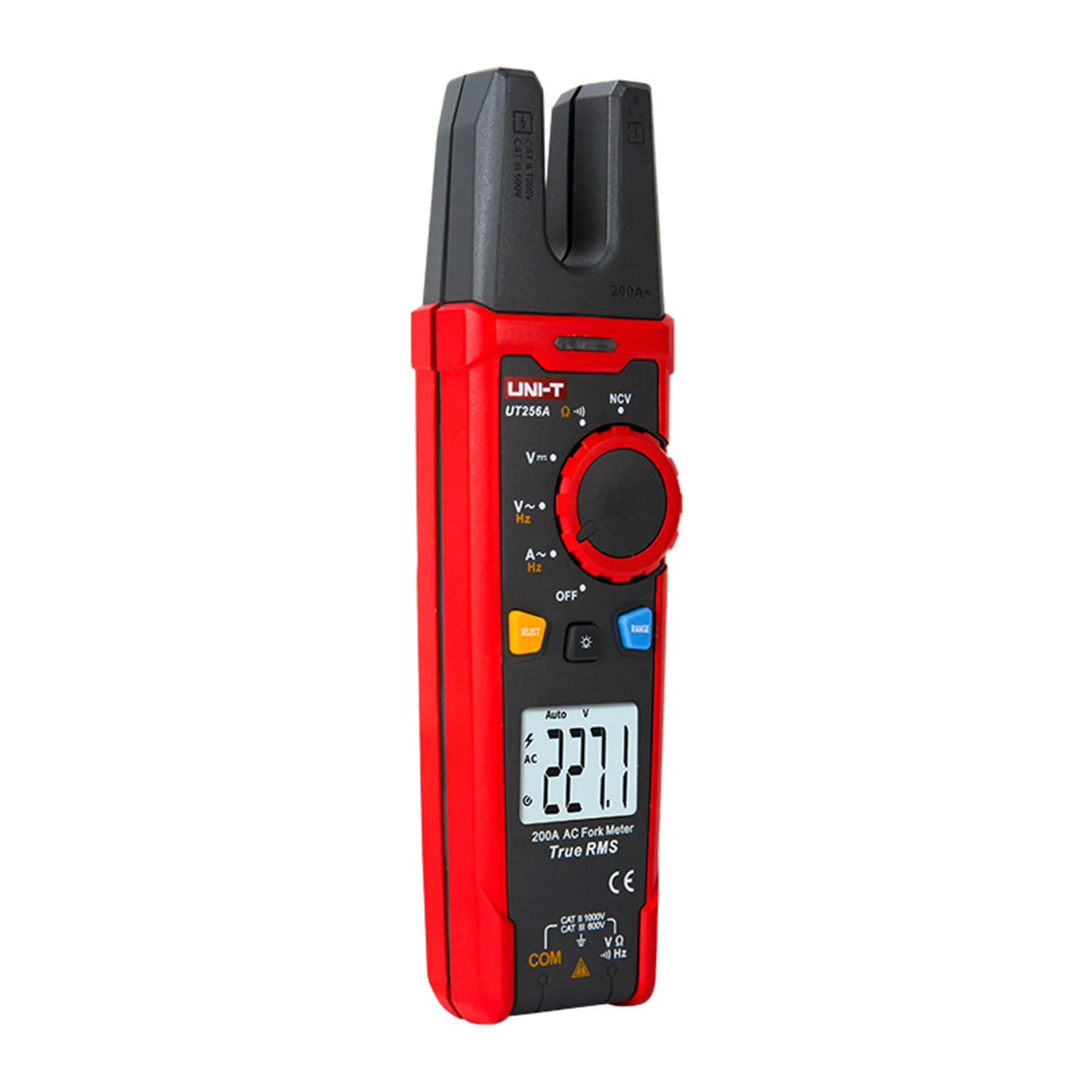 UNI-T UT256A Digital Clamp Meter True RMS Fork Meters AC Current Pliers Ammeter Fork Meter Voltmeter Capacitor Frequency Tester