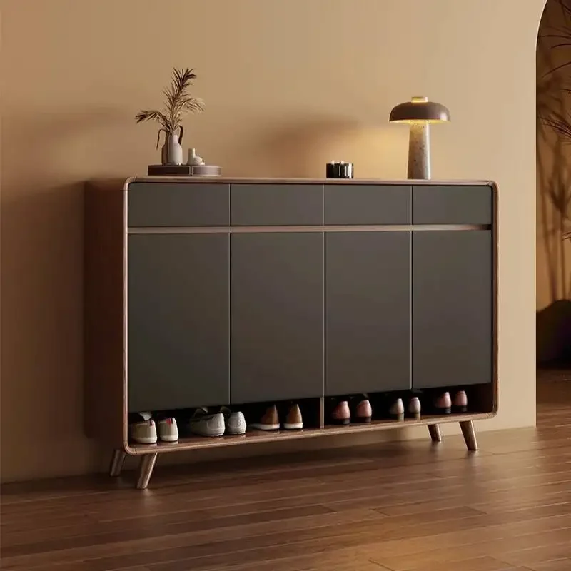 

Organizer Display Shoe Cabinet Vintage Minimalist Wooden Narrow Shoe Cabinet Space Saving Entryway Sapateira Furniture For Home