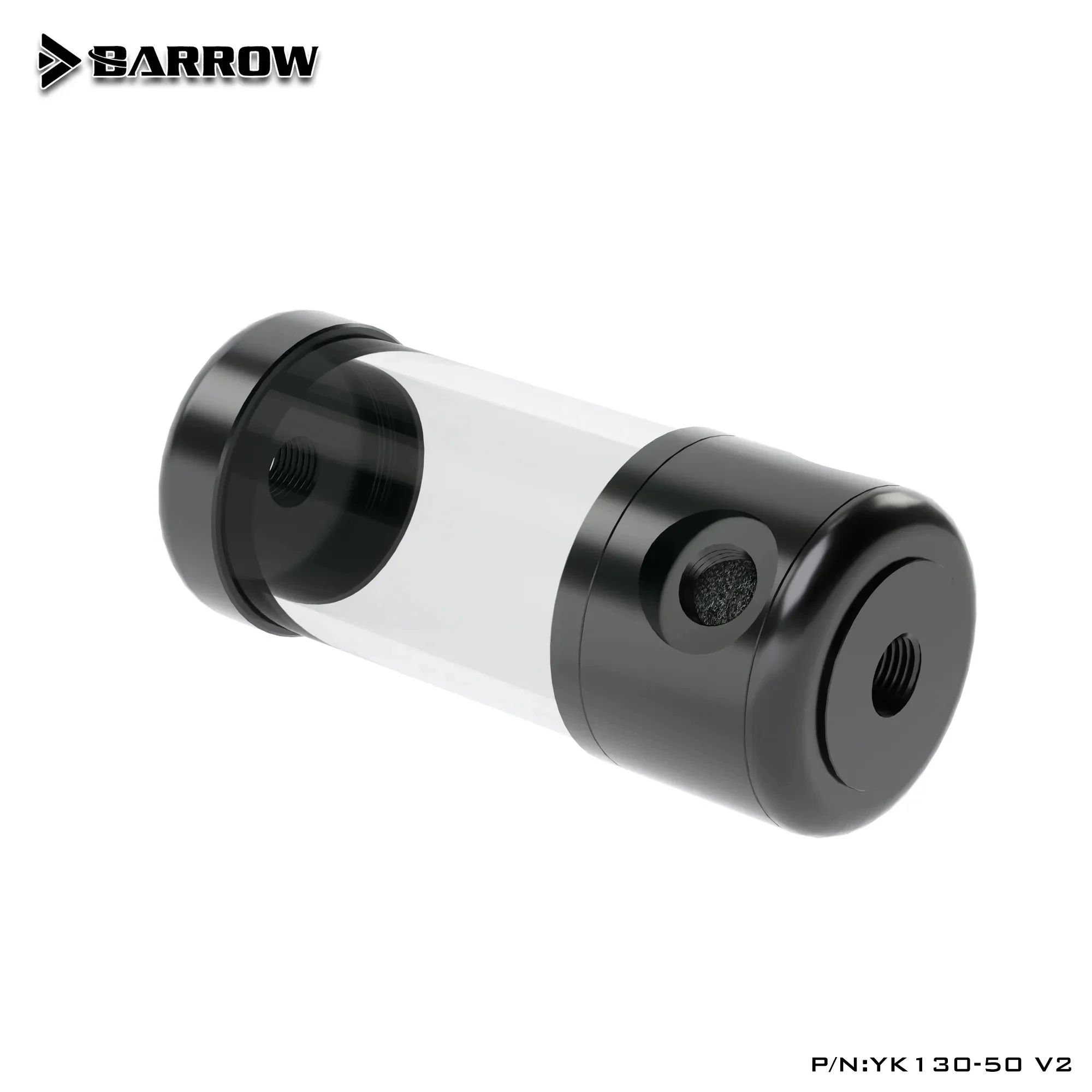 BARROW Acrylic Water Tank Rotundity Reservoir 50mm Diameter 130mm/180mm/230mm/280mm Length For Building PC Water Cooling Systems