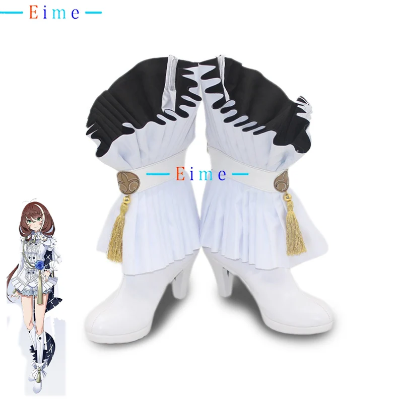 

Vtuber блестящая обувь для косплея ASU, аксессуары в стиле аниме, реквизит для косплея, обувь из искусственной кожи, карнавальные ботинки на Хэллоуин, индивидуальный заказ