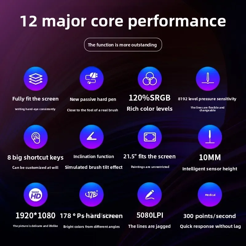 G22 digital screen hand-drawn screen, computer, hand-written screen, LCD tablet hand-drawn board