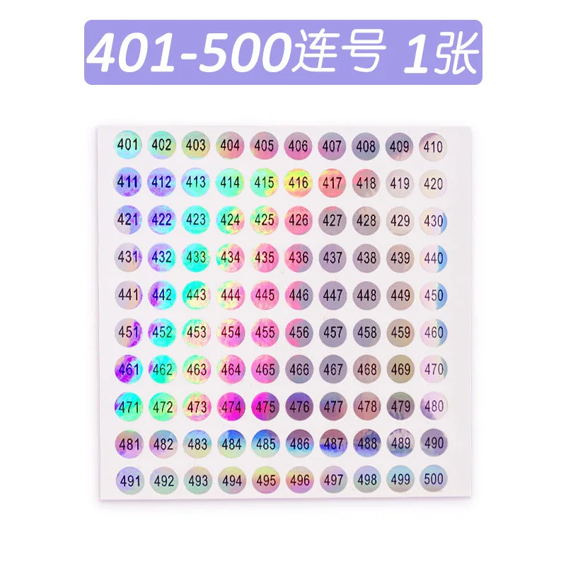 Nails Tips Display Mark Nail Polish Number Sticker Label Color Gel Varnish Glue Numbering Manicure Tool Sticker Stationery