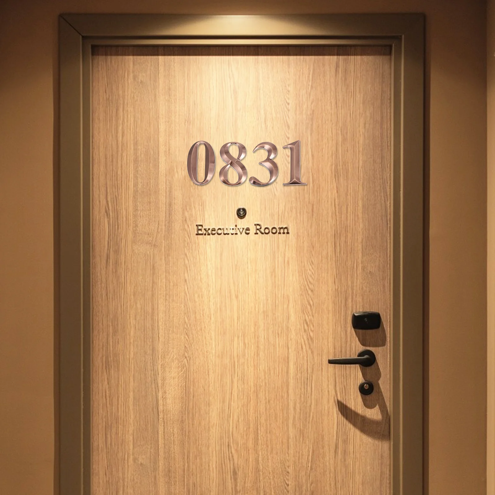 10Pcs 3D Door Number Sticker Style Self Adhesive Mailbox Numbers Decal High Quality ABS Resin Material Durable