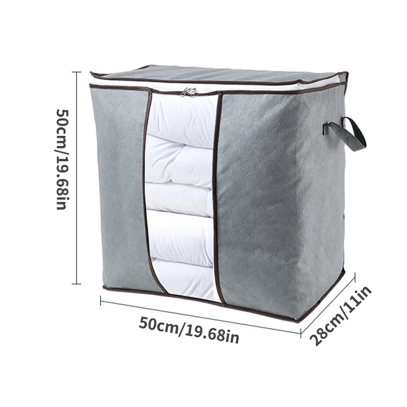 1PC/2PCS Quilt storage bag Home moisture-proof clothing quilt storage bag thickened non-woven fabric