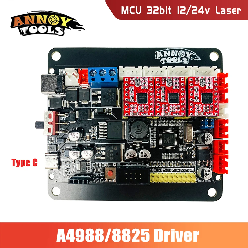 ANNOYTOOLS GRBL1.1 Controller CNC3018 3AXIS Driver Board Support Offline XYZ Limit Switch for CNC Router CNC Engraving Machine