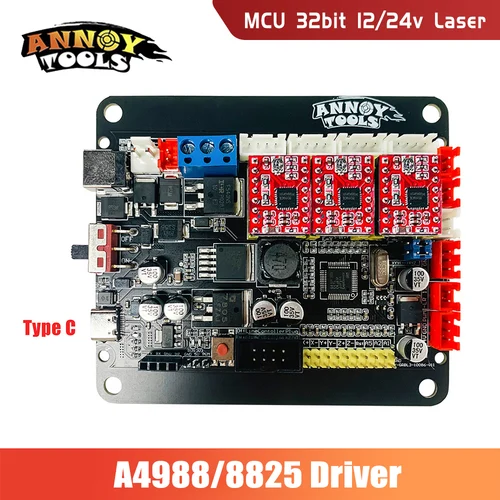 Imagen 1 del producto ANNOY TOOLS controlador GRBL1.1 CNC3018 placa controladora de 3 ejes compatible con interruptor de límite XYZ sin conexión para enrutador CNC máquina de grabado CNC