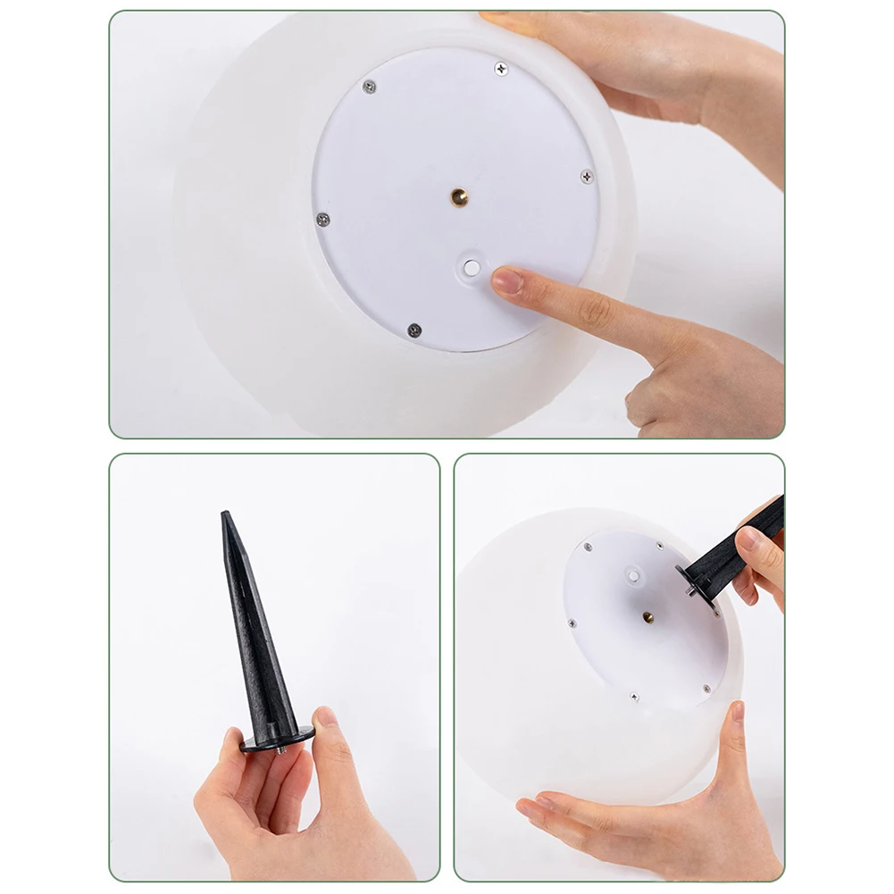 Lampe LED Solaire en Forme de Boule, Imperméable Conforme à la Norme IP65, Luminaire Décoratif d'Extérieur, Idéal pour un Jardin, une Pelouse ou une Cour, Nouveau Produit