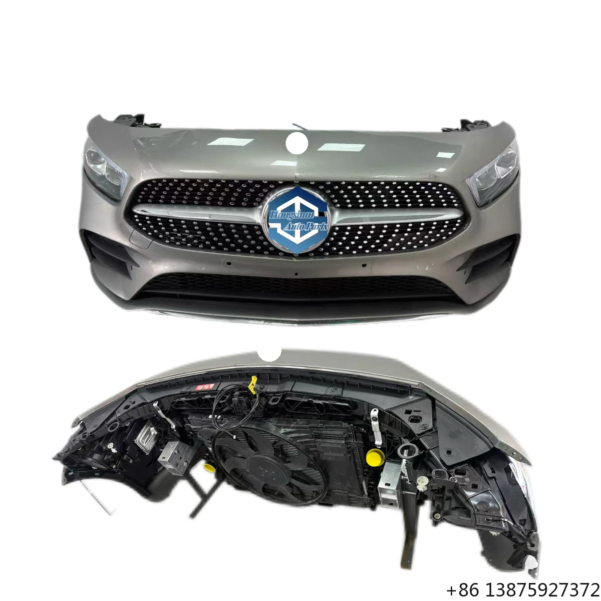 

Original Hot Selling A-grade W177 A180 A200 Front Bumper Assembly Including Gantry Electronic Fan Radiator for Kit