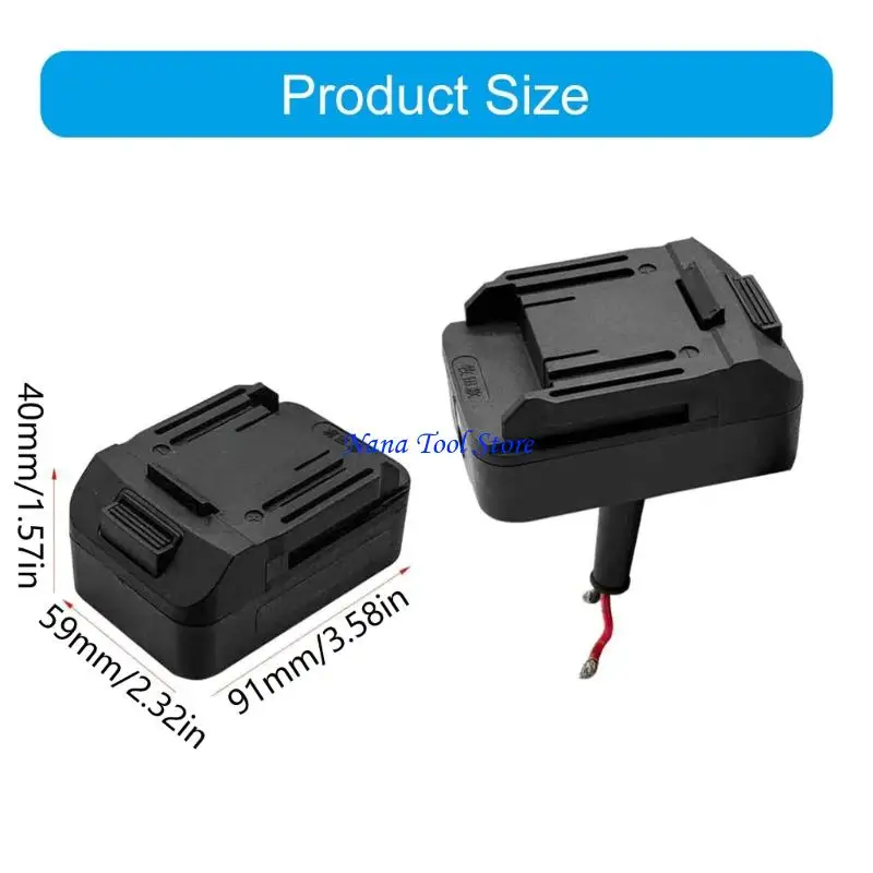31GJ Battery Converter Adapter Suitable For Cordless Electric Power Tool Professional Gear Featuring Reinforced 1.5 Thick Cable
