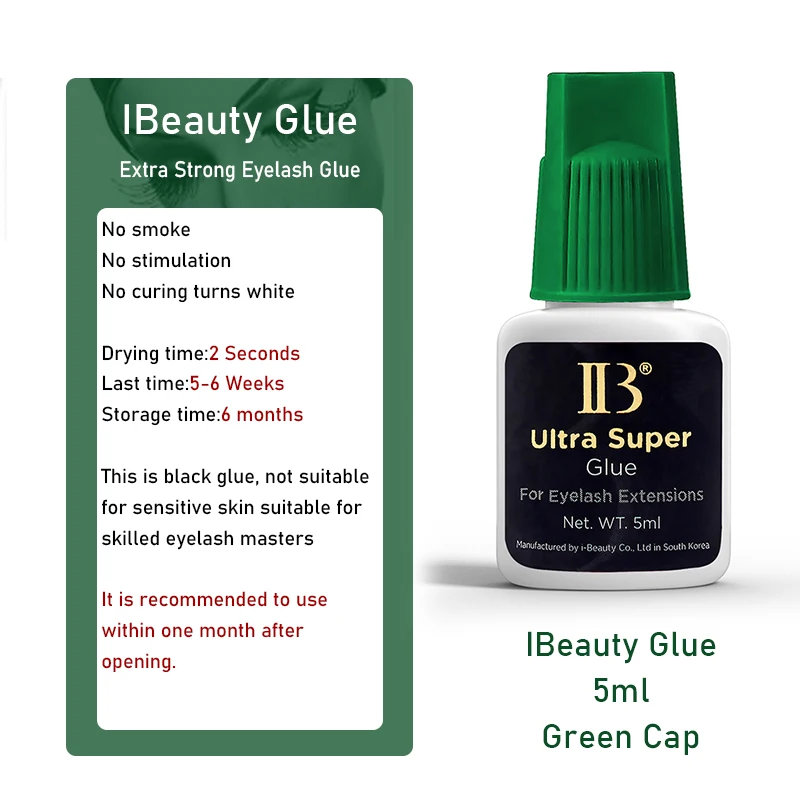5ml Korea IBeauty Ultra Super Glue for Eyelash Extensions Fast Black False Lashes Adhesive Strong Glue Makeup Tool Supplies