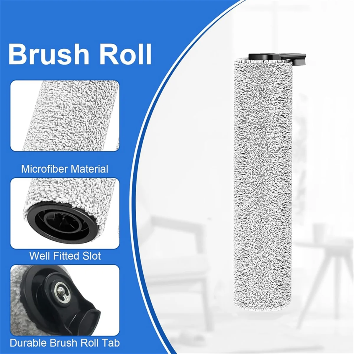 Brush Roller and Filter for Tineco Floor ONE S5 Steam Floor Scrubber Accessories Cleaner Replacement Parts