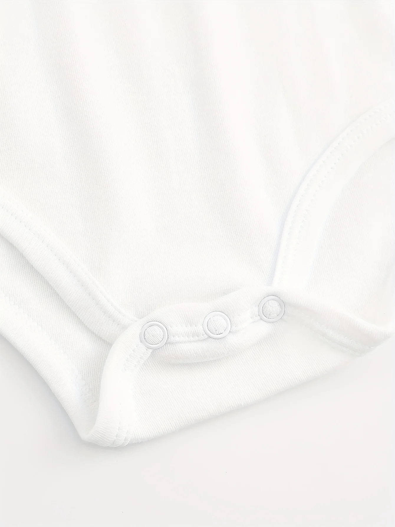 بدلة زحف للأطفال من Irish Little Shamrock للجنسين، قطعة واحدة ناعمة من القطن الخالص، ملابس مناسبة لجميع المواسم، بدلة بيضاء 190GSM #3