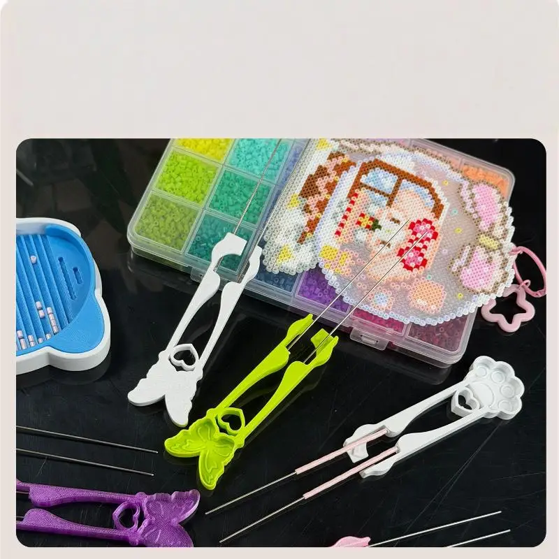 1個 DIY 多機能コラージュビーズクリップ 新型ポイントグリップコラージュビーズペン ハンドヘルドコラージュビーズツール