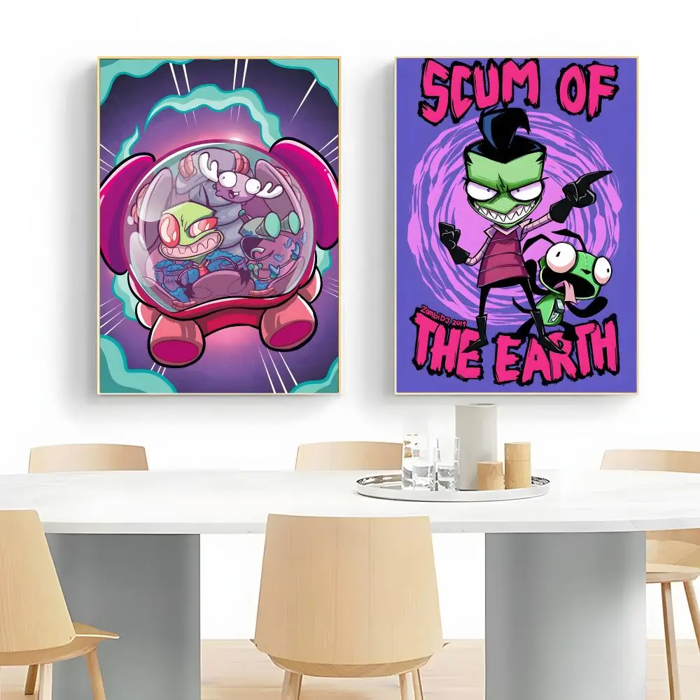 animation comedy I-Invader Zim Poster Wall Art Print Decorative Mural Home Decor Gift Unframed