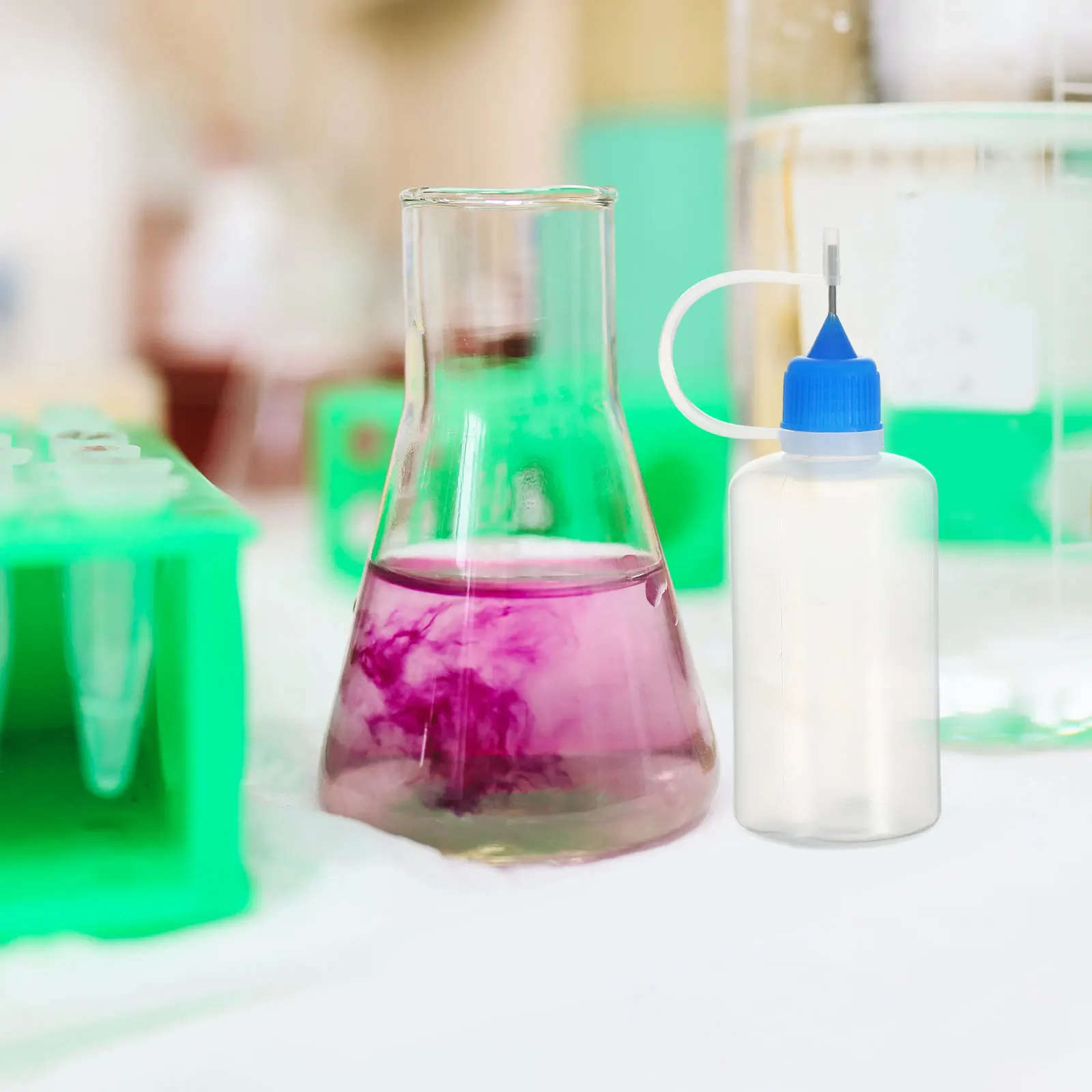 

10 Pcs Plastic Squeeze Bottles Refillable Glue Dispenser for Crafts with Nozzles Oil