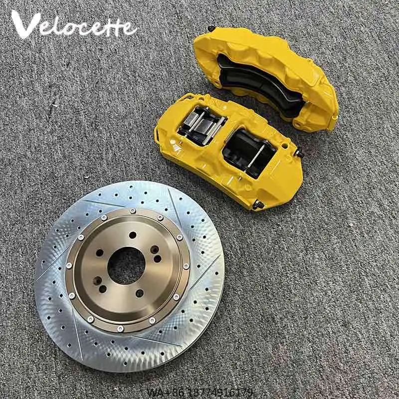 

High Performance Front 6 Piston Naineil Brake Racing Big Brake Kit GT6 for Velocette Red 1 Year Warranty