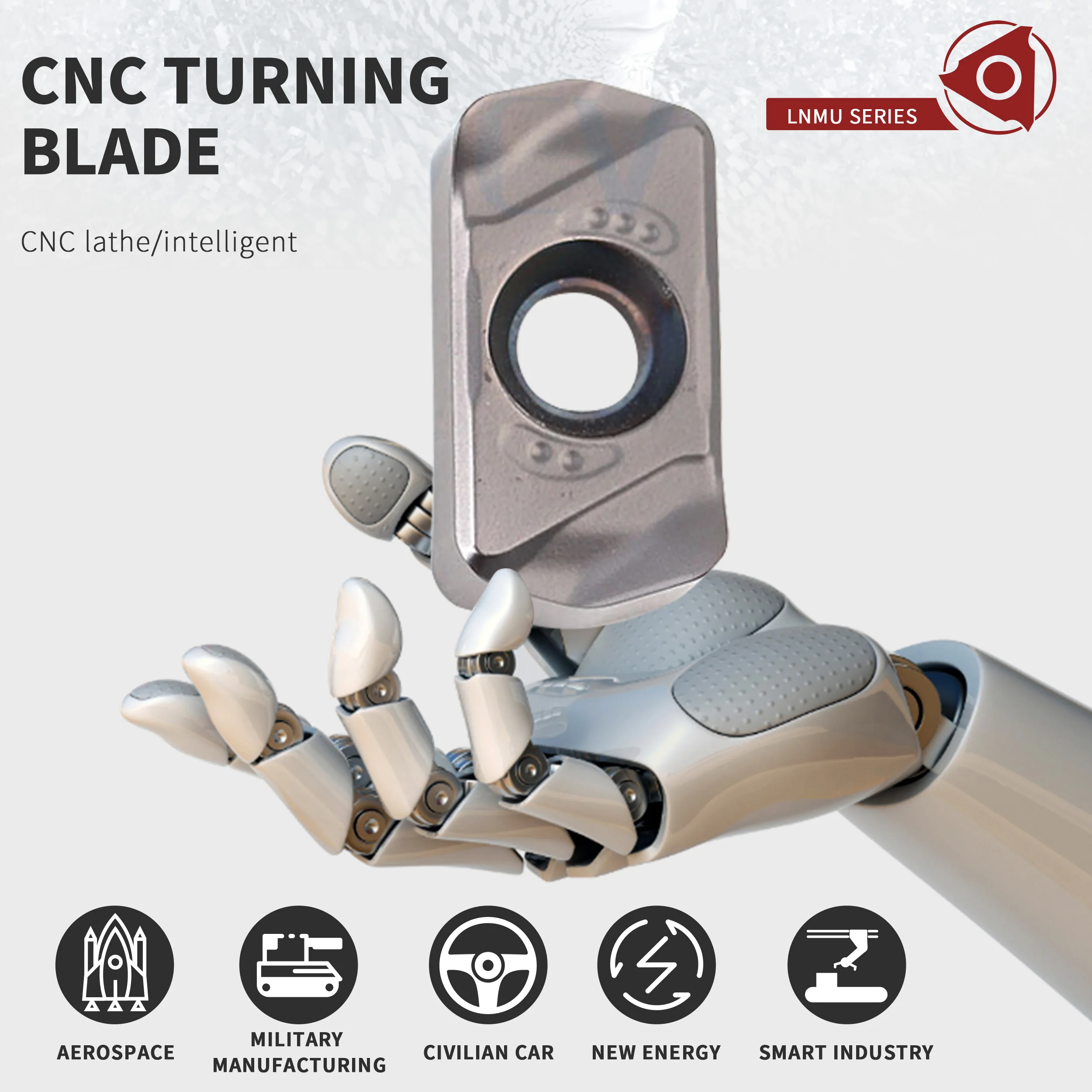 مخرطة طحن عالية الجودة, LNMU0303ZER MJ LF6018 عالية الجودة مطحنة كربيد طحن إدراج CNC مخرطة لوحة تحول لمعالجة الفولاذ المقاوم للصدأ