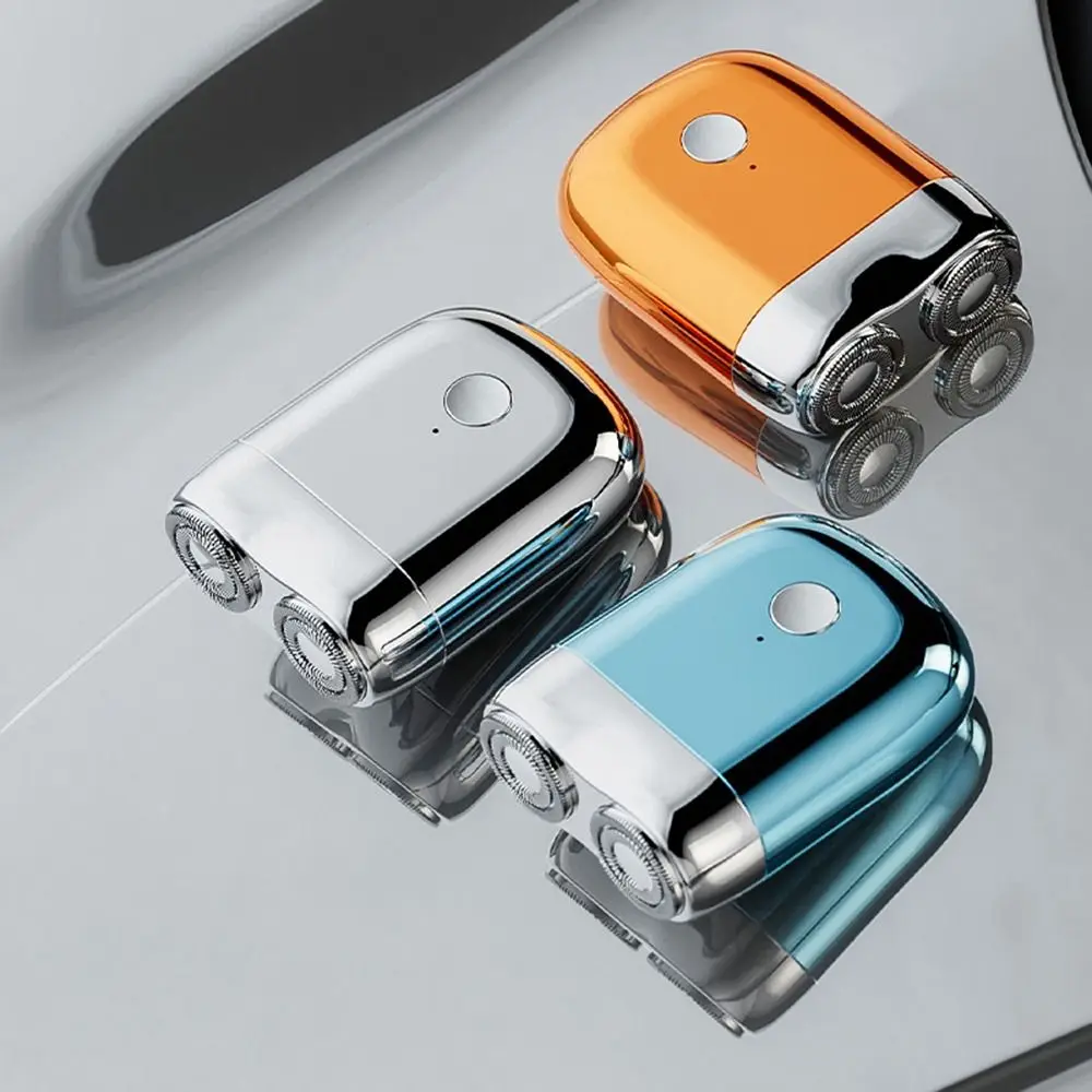 

Magnetic Pocket Double Head Razor Rechargeable Waterproof Mini Electric Shaver Ultra Clean Quiet Operation Facial Beard Trimmer