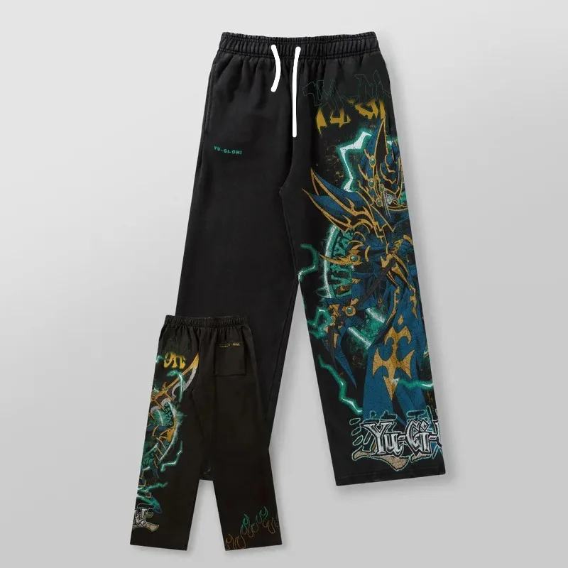 Nuevos pantalones deportivos informales de moda transpirables de malla impresa en 3D adecuados para adultos y niños