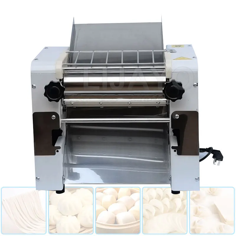 

Stainless Steel Dumpling Skin Maker Kneading Machine With Knife Electric Fresh Pasta Making Dough Roller