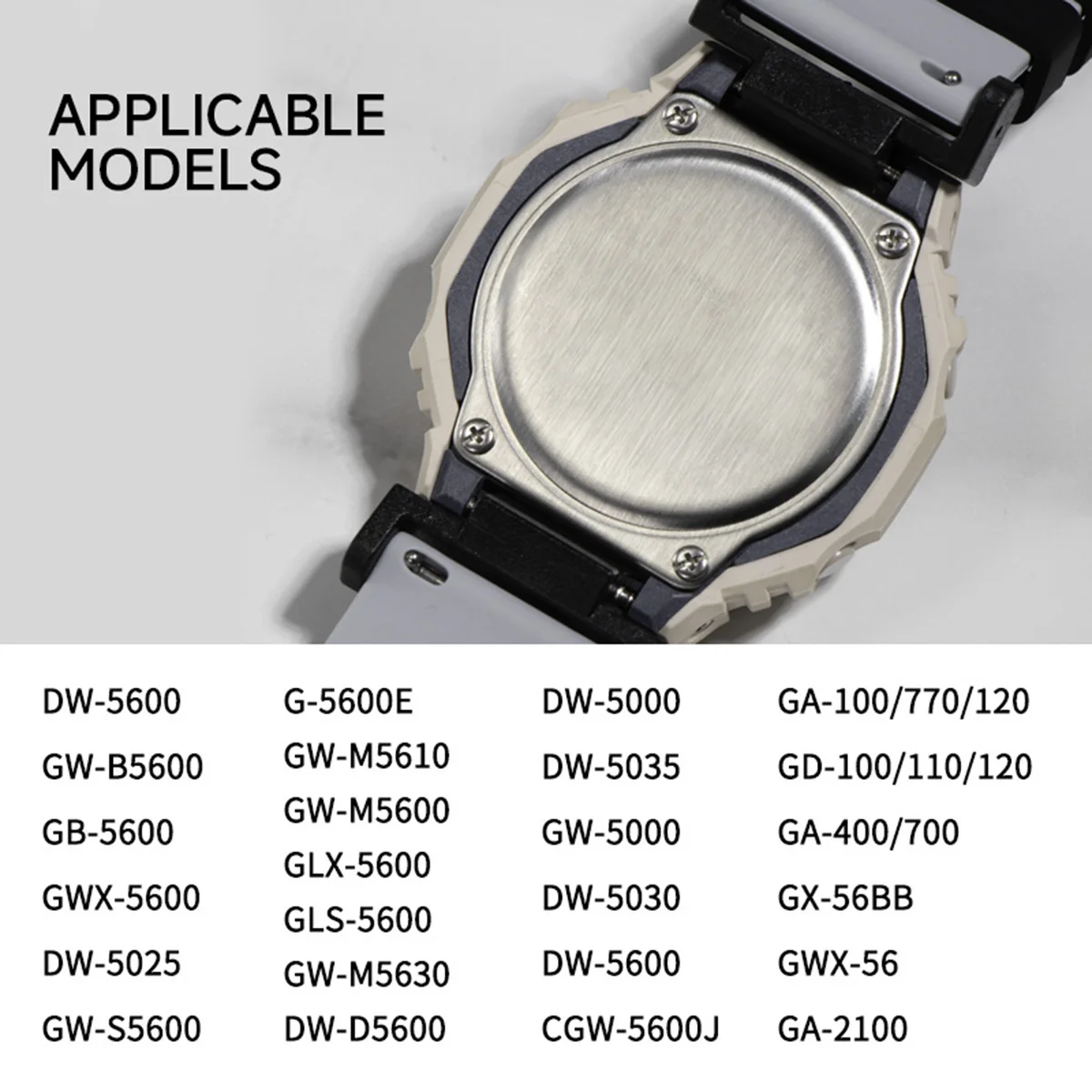 16mm Plastic Adapter voor Casioak horloge GA-110/100/120 DW-5600 GW-M5610 GWX-5600 Refit Zwart horloge Connector Accessoires