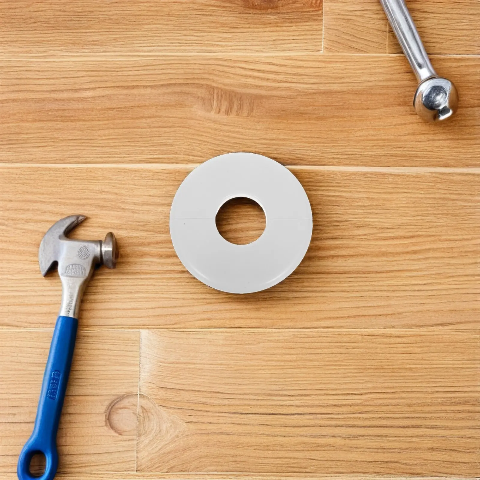 4Pcs Round Pipe Cover Split Flange ABS 50Mm Plumbing Cover Plates for Wall Pipe Holes Pool Ladder Use Escutcheons Flange
