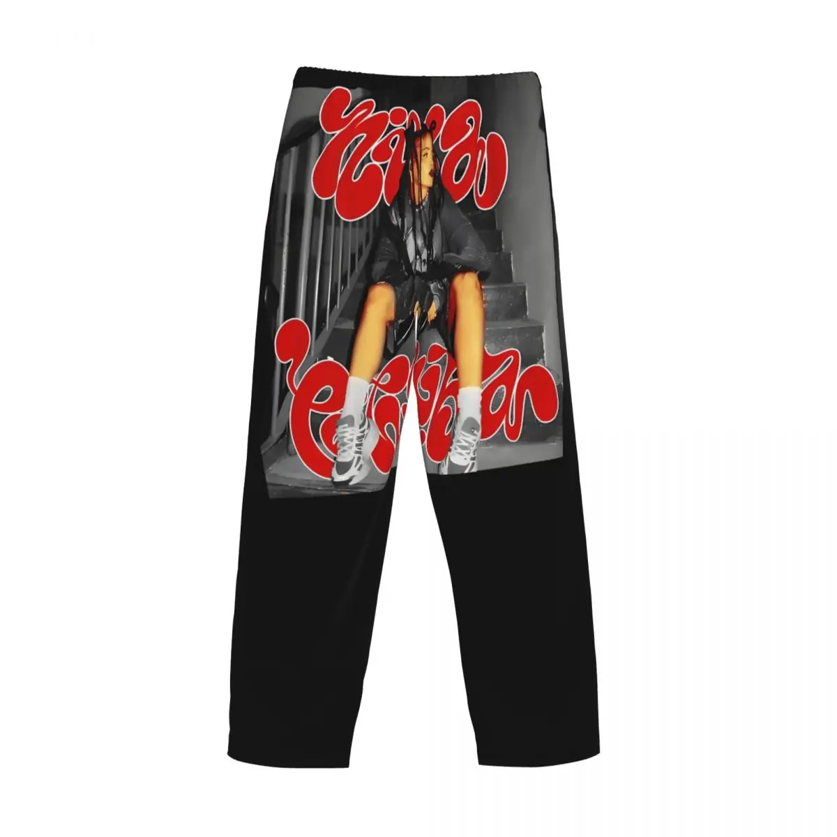 Custom Nina Chuba Pajama Pants Men Music Singer Sleepwear Lounge Sleep Bottoms Stretch with Pockets view 4