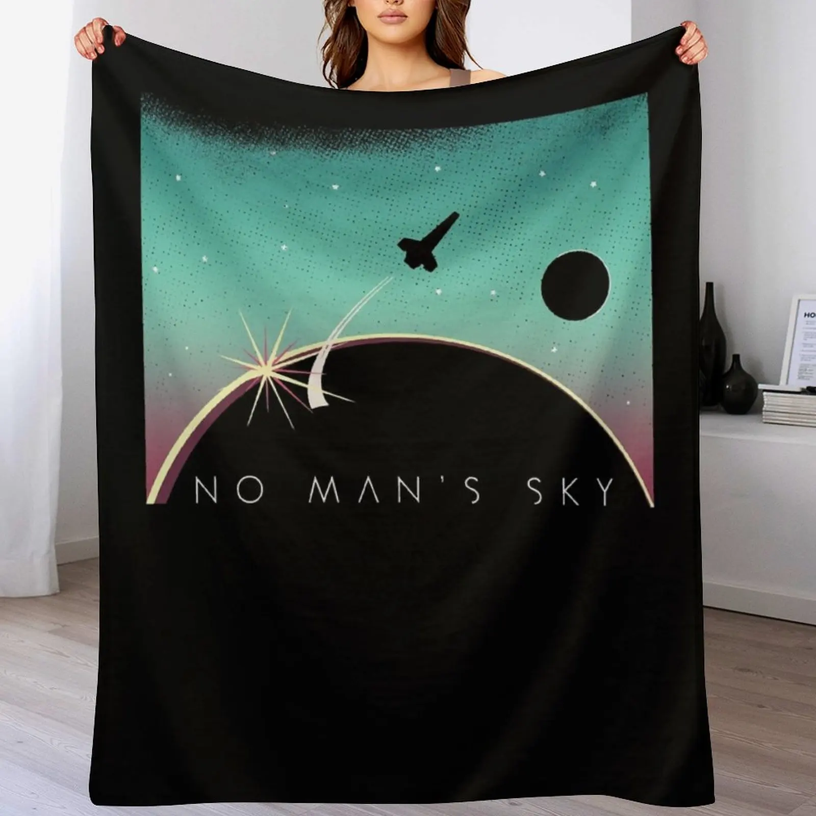

People Call Me Space No Mans Sky Logo Boys Girls Throw Blanket for winter Personalized Gift wednesday Soft Big Blankets