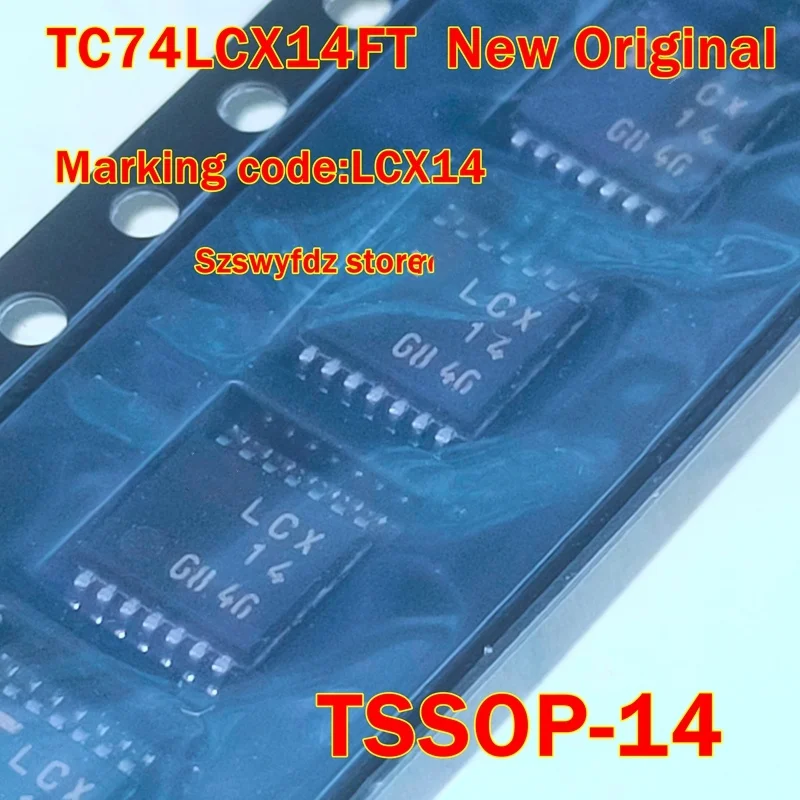 

TC74LCX14FT New Original TSSOP-14 Marking code:LCX14 LOW VOLTAGE HEX SCHMITT INVERTER WITH 5V TOLERANT INPUTS AND OUTPUTS