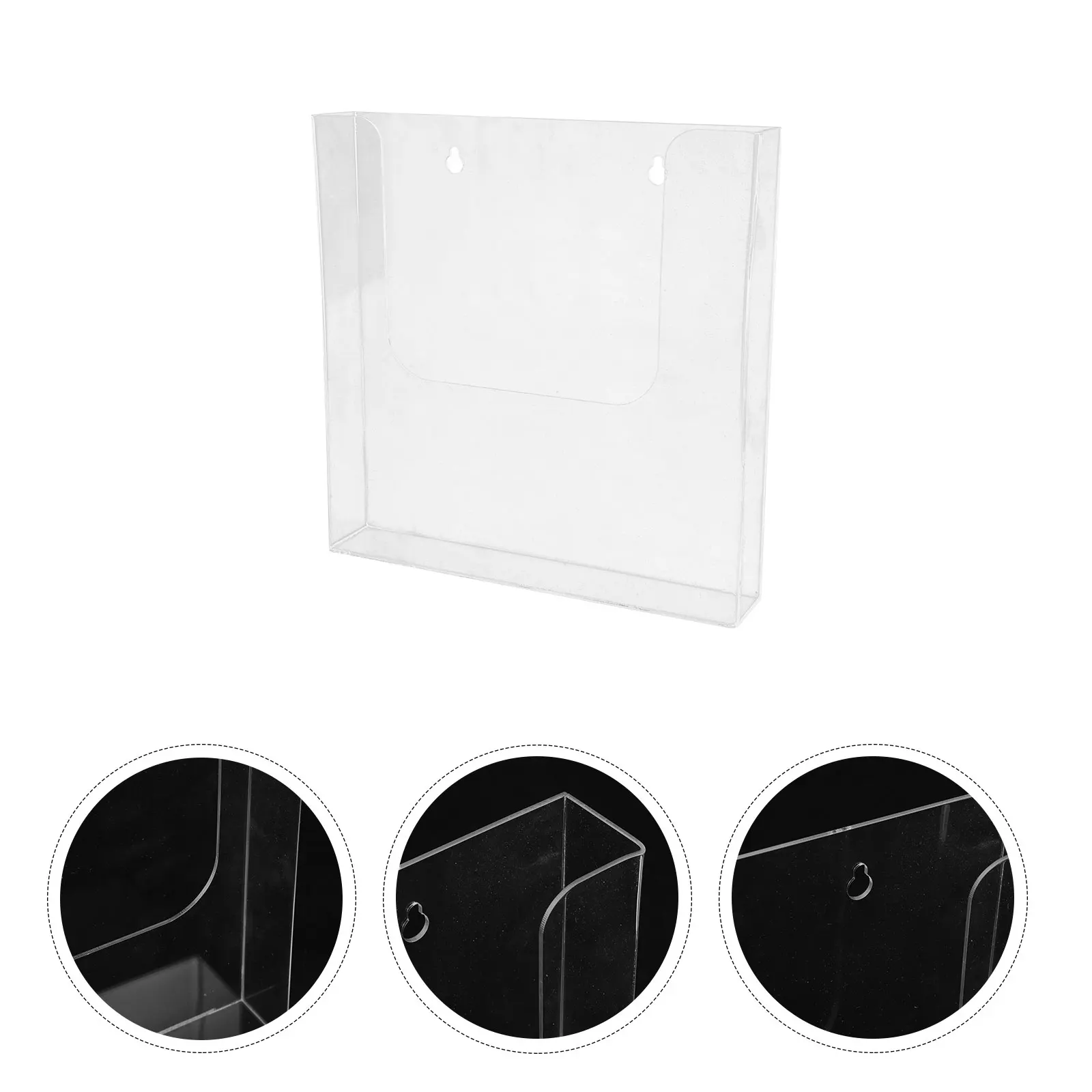 

Acrylic File Holder Wall Mounted Magazine Racks Office Organizer Storage Case Suspend Document Box Vertical File Organizer