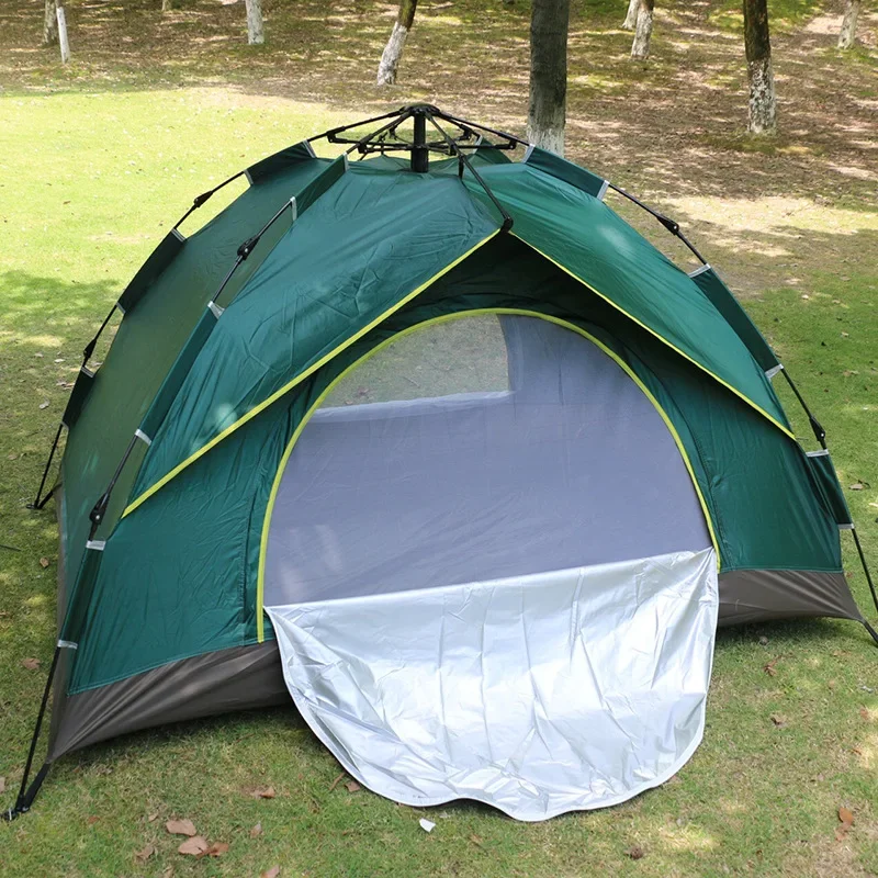 Outdoor Double-decker Double  Tent Fully Automatic Camping Wild Tent Camping Flood Control and Disaster Relief Tent