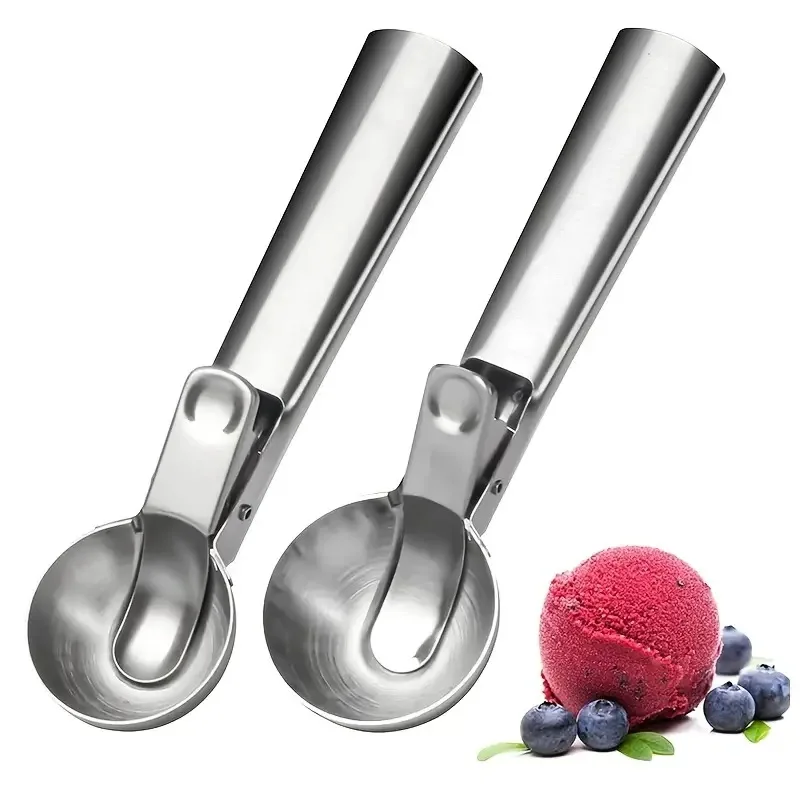 

Ice Cream Spoon Fruit Scoop Ball Cutter Kitchen Tool for Entertaining And Home Use Ice cream spoon rebound ball digging device