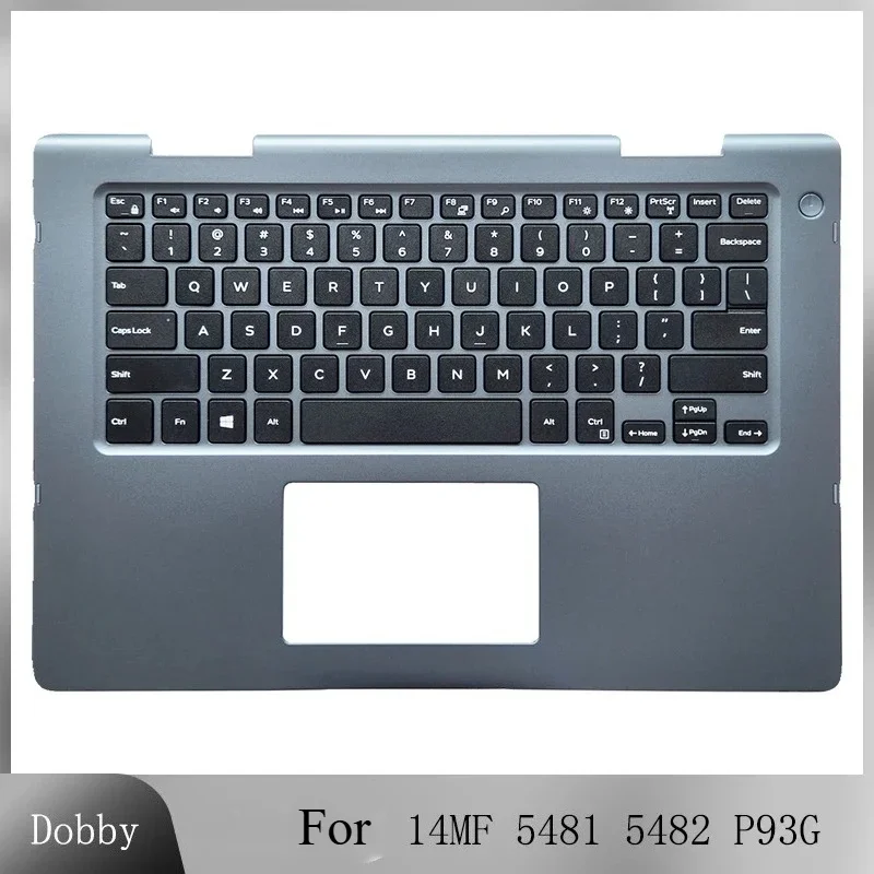 Original New Keyboard For Dell Inspiron 14 14MF 5481 5482 P93G Laptop Palmrest Upper Cover Case w/Keyboard Housing Shell 0XHYYJ