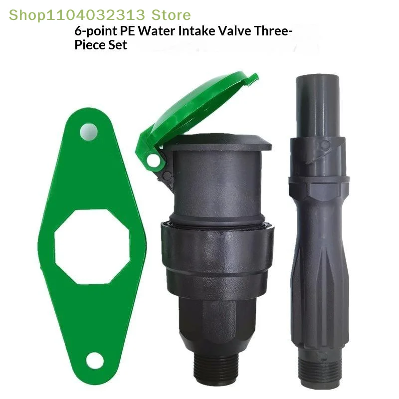 petite3/4 IN PE Water Valve No Leakage Durable 1/2/3PCS Bulk Set for Backyard Garden Irrigation Projectsaccessories