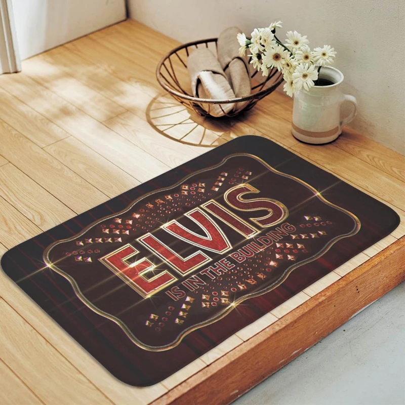 

Bathroom Foot Mat E-Elvis Living Room Floor Carpet Anti Slip Kitchen Hallway Bedroom Rug Home Decor Items Doormat Entrance Door