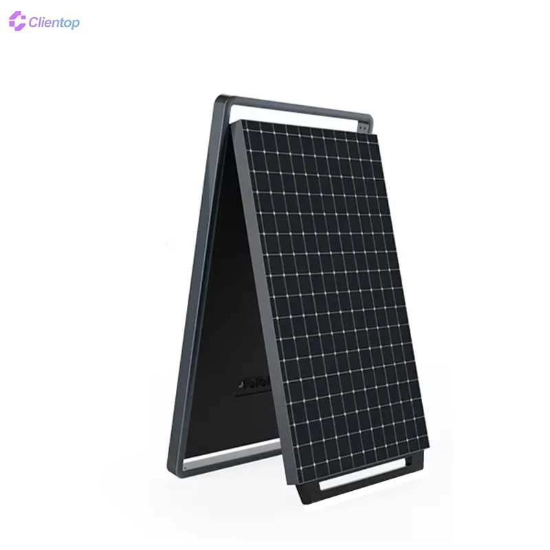 Custom 43 Inch IP55 Outdoor Digital Signage Lcd Poster Solar Power Battery 1500nits Lcd Advertising Display For Store Cafe Bar
