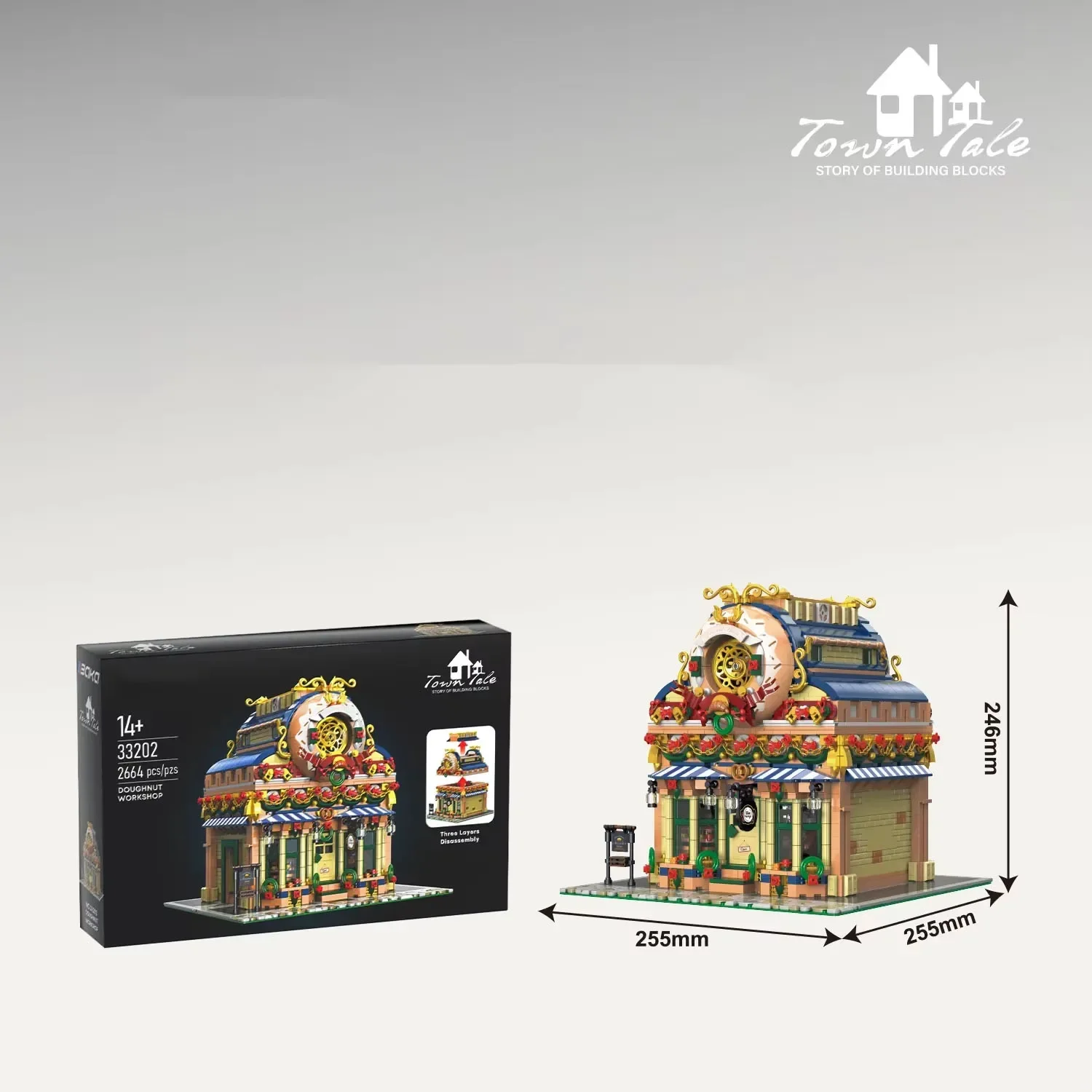 2657 قطعة ورشة عمل الحلوى اللبنات الإبداعية مدينة شارع بناء MOC نموذج الطوب سطح المكتب ديكو لتقوم بها بنفسك اللعب هدايا عيد الميلاد