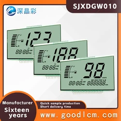 GW010 LCD screen for electric motorcycle segement display HTN positive 4.5v lcd 7 monochrome custom segment lcd display