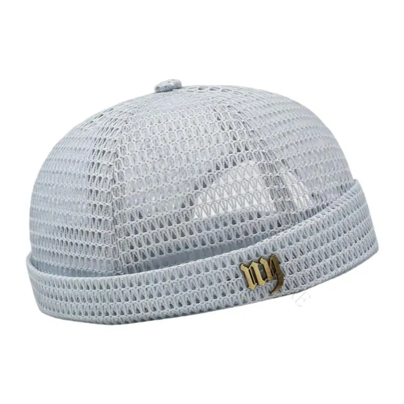 R7UF Modern Skull Cap Practical Polyester Packable Travel Cap Outdoor Sports Sun Hat Trendy Streetwear Headwear