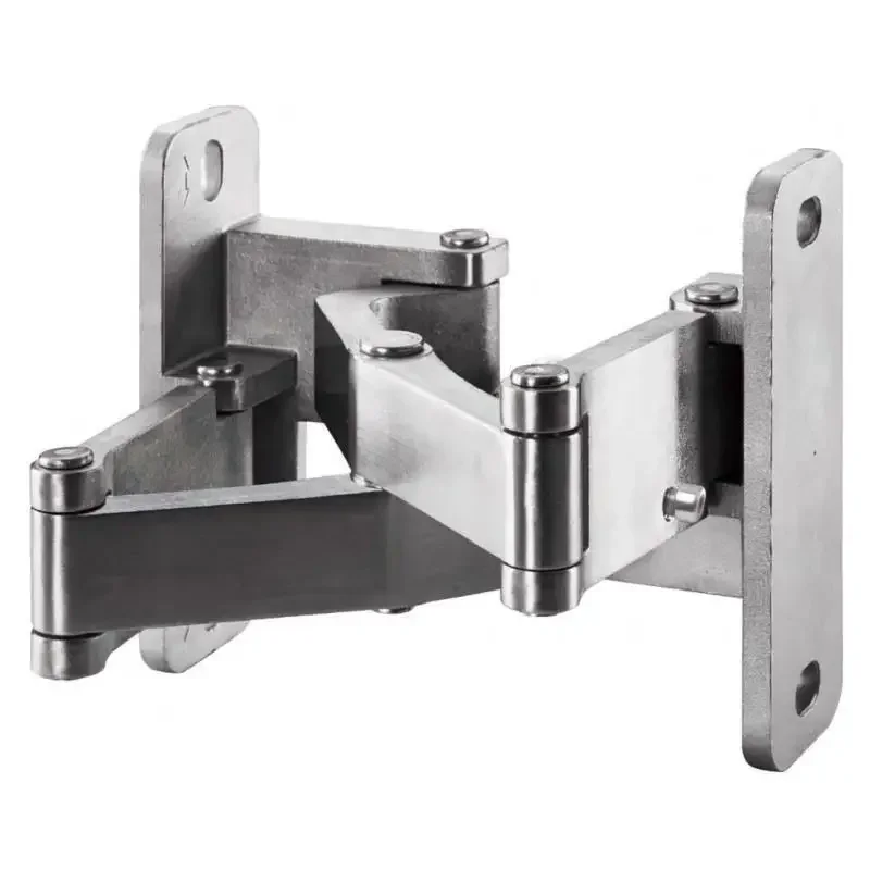 Stainless Steel Fire Pipe Two-Dimensional Adjustable Dry Hanging Stone Hinge Concealed Door