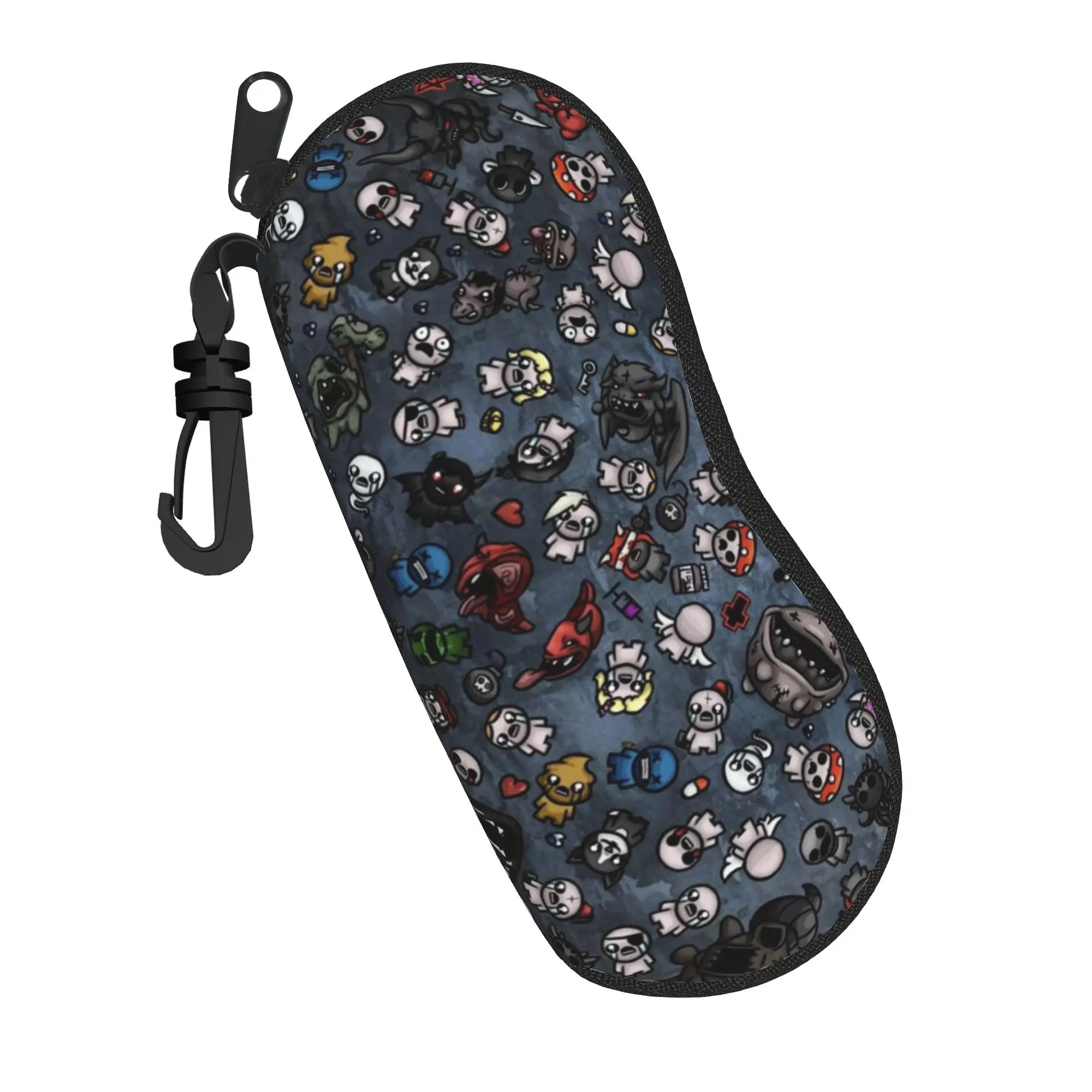 Cute Cartoon Glasses Case The Binding of Isaac Merch  Zipper  Reading Protector Ins Style Eye Contacts Case
