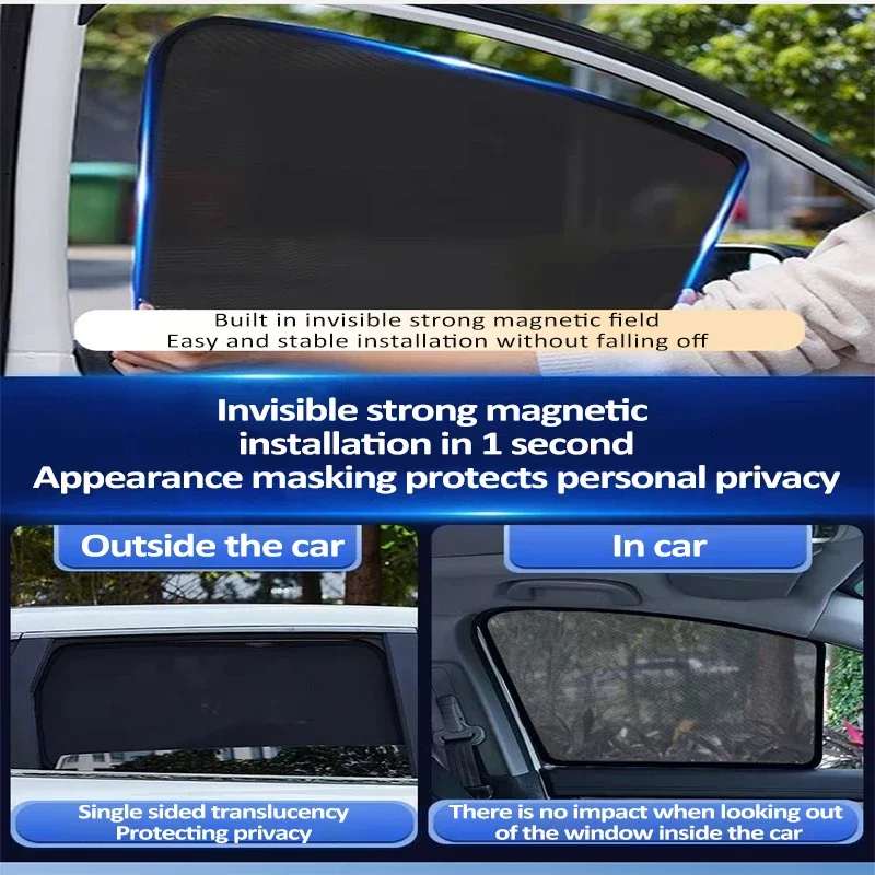 Car Window Magnetic Sunshades Fit For Volkswagen ID.6 Crozz VW ID6 ID.6X 2021~2026 Sun Window Visor Windshields Auto Accessories