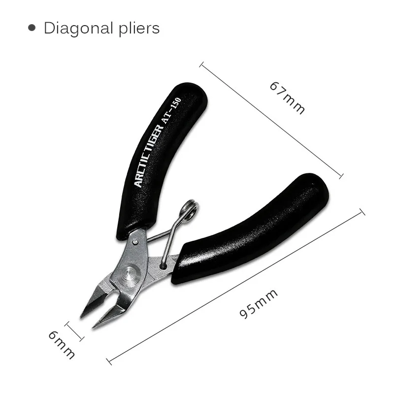 Jewelry Making Pliers Bent Needle Nose Pliers Wire Cutters Diagonal Cutting Pliers for Model Making Wire Wrapping DIY Crafts