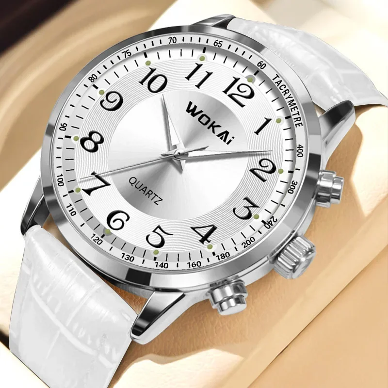 

Hot Sale Business Watch for Men Casual Sports White Watches Quartz Wristwatches Fashion Men Watches Top Brand Luxury